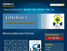 Tablet Screenshot of lyttelton4.co.za